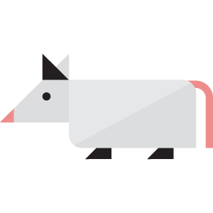 Image icon depicting a possum, skunk, or raccoon.