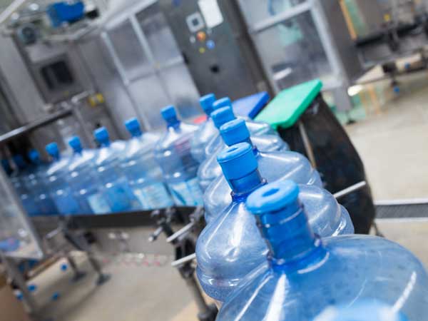 Image of a beverage processing plant.