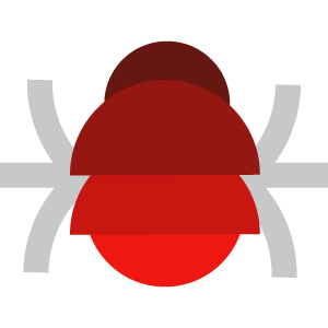 This is an icon image of a bed bug.