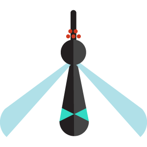 This is an image of a mosquito icon.