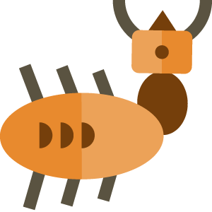 This is an image of a termite icon.